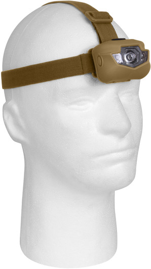 Coyote Brown Five Bulb Multi-Function LED Headlamp