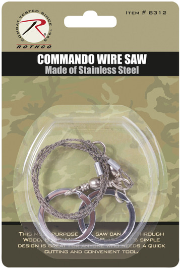 Emergency Wire Saw, Camping Survival Steel Cutter Metal Pocket-Size Hunting