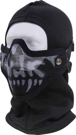 Black Skull Bravo Tactical Gear Strike Steel Skull Half Face Mask