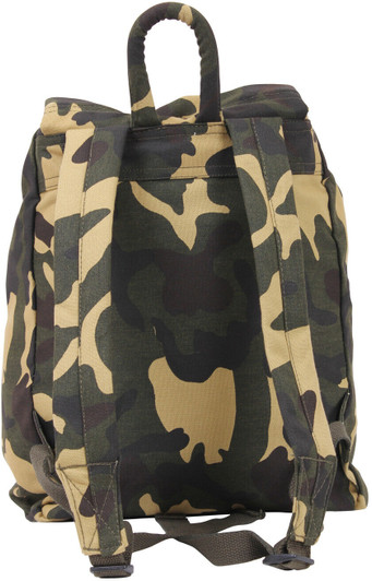 Canvas Military Day Pack Camo Backpack Army Knapsack Rucksack Work School Bag