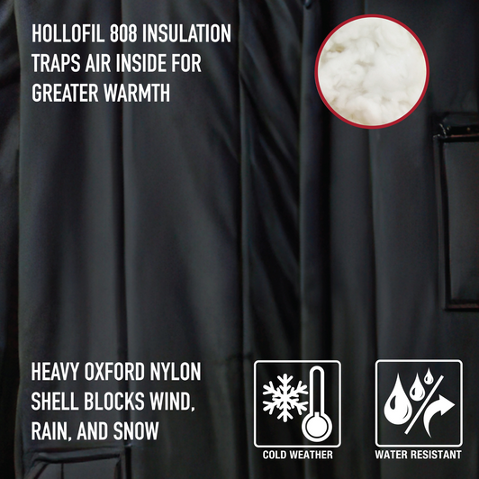 Black Snow Suit Ski Rescue Winter Coveralls High Visibility Insulated Waterproof