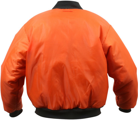 Black Military Air Force MA-1 Reversible Bomber Coat Flight Jacket