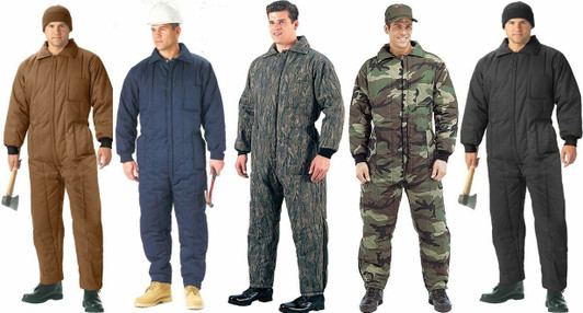 Cold Weather Insulated Coveralls, Uniform Work Duty Military Insulated Jumpsuit