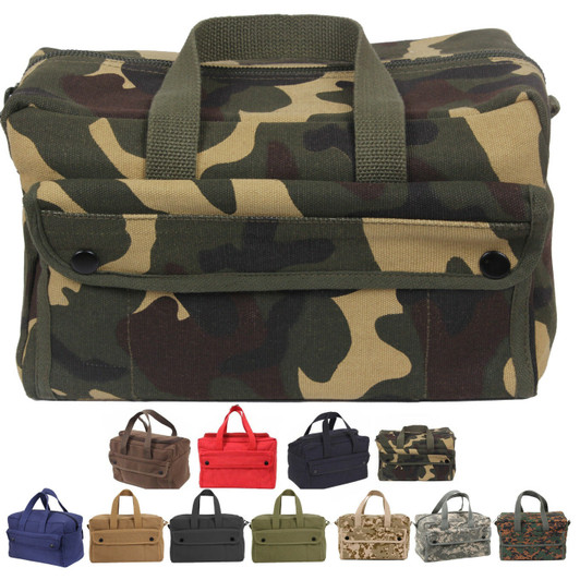 Canvas Tool Bag Heavy Duty Carry Tote Storage Work Utility Mechanics Military