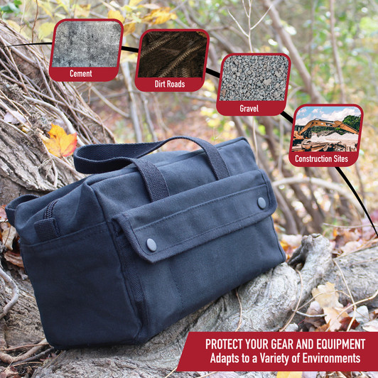 Canvas Tool Bag Heavy Duty Carry Tote Storage Work Utility Mechanics Military