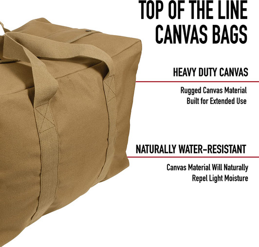 Canvas Cargo Bag Tactical Heavy Duty Cotton Large Military Parachute Duffle