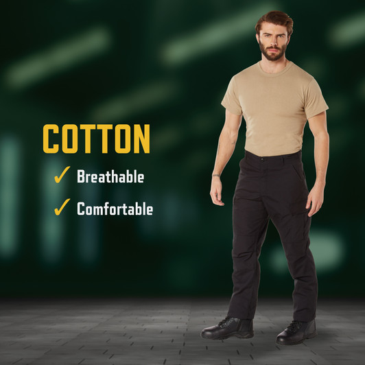 Lightweight Ripstop Cargo BDU Pants Poly Cotton Tactical Uniform SWAT Cloth