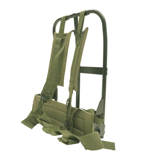 Black Alice Pack Frame with Olive Drab Straps & Kidney Pad