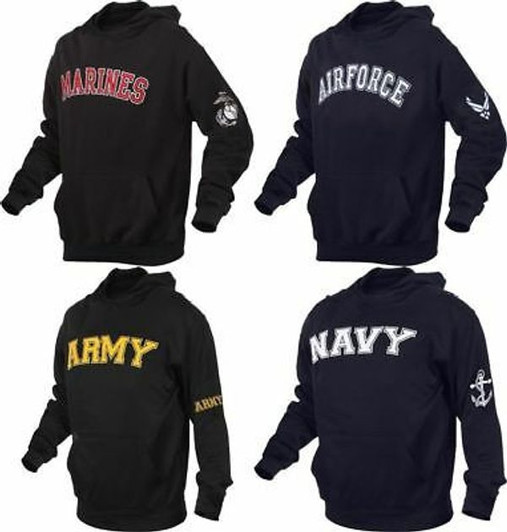 Pullover Sweatshirt Warm Comfortable US Marines Air Force Army Navy Hoodie