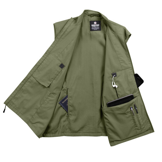 Tactical Travel Vest Concealed Carry Undercover Discreet Secret 11 Pockets Cargo Vest