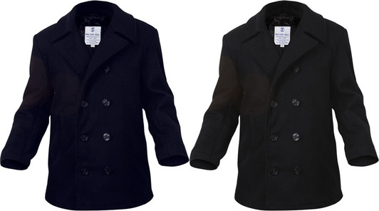 Wool Peacoat US Navy Style Military Cold Weather Heavyweight Jacket