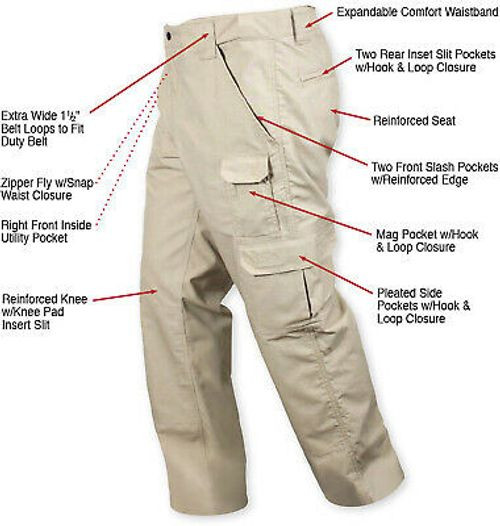 Tactical Pants Cargo Uniform Ripstop Work Stain Resistant FLEX FIT Fatigues