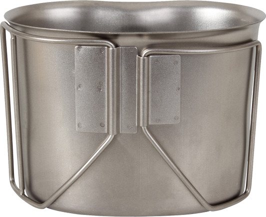 Stainless Steel 1 Quart Canteen Cup Campers Camping Military Travel Outdoor Army
