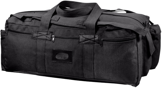 Black Military Mossad Double Strap Duffle Bag 34" x 15" x 12"