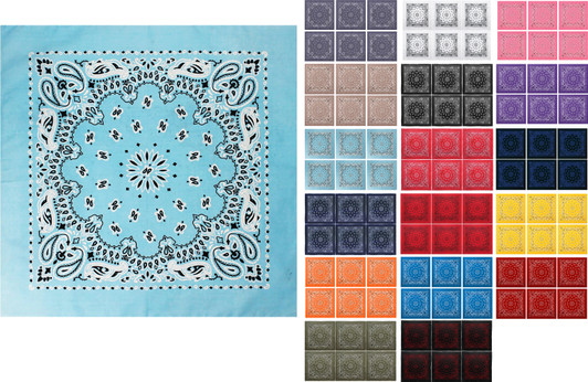 ARMYU 3-Pack Trainmen Paisley Jumbo Military Bandana Head Scarf Do-rag 100% Cotton Bandanna Face Cover 27"