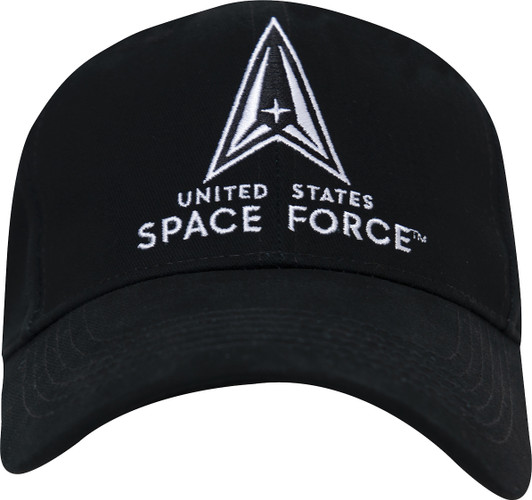 Black US Space Force Logo Cap USAF Low Profile Hat