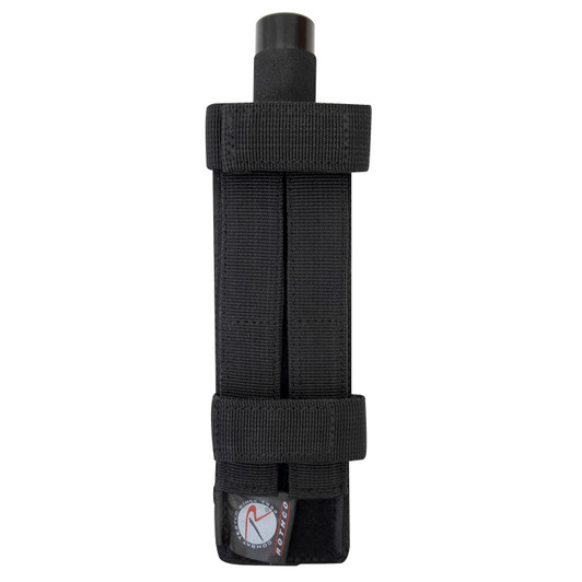 Black Long MOLLE Holder for Baton Pouch With Bottom Hook And Loop Web Strap