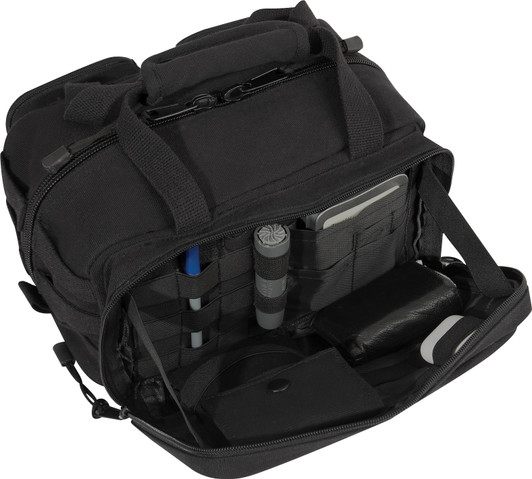 Black Canvas Tactical Tool Bag - Equipment Tool Work Duty Carry Law Enforcement