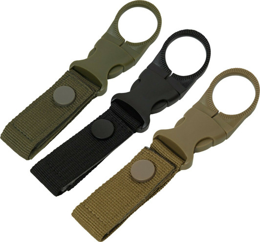 MOLLE Belt Clip Attachment Water Bottle Carrier with Quick Release Buckle