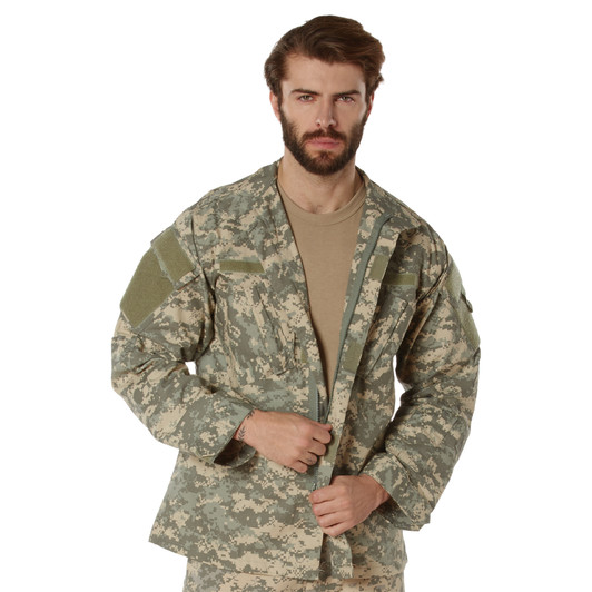 ACU Digital Camo Combat Uniform Shirt Military Tactical Long Sleeve Ripstop Army Field Shirt