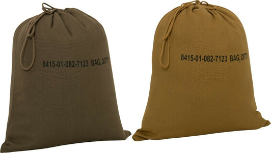 Cotton Canvas Military Ditty Bag 16 Inches x 19 Inch Travel Camping Storage Bag