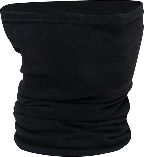 Kids Black Neck Gaiter Lightweight Polyester Multi-Use Face Mask Balaclava