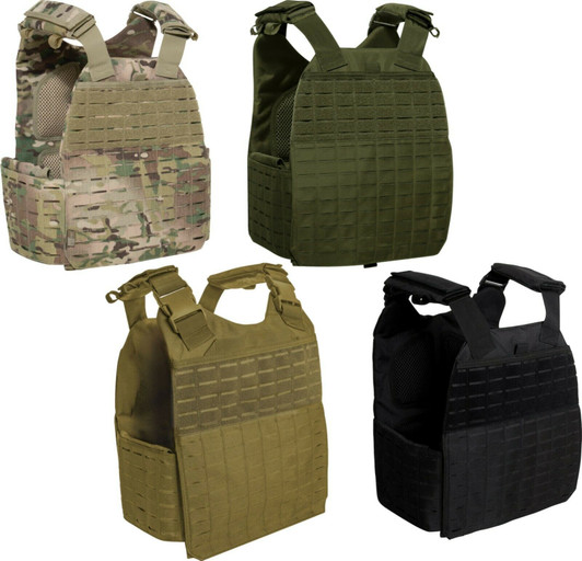 MOLLE Plate Carrier Vest Tactical Laser Cut Adjustable Combat Modular Military