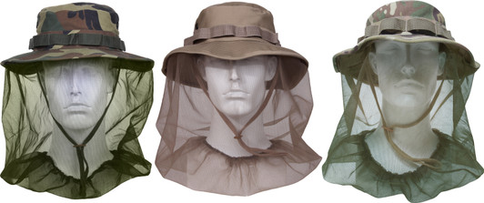 Netting Boonie Hat offers Full Mosquito & Bug Protection Bucket Hat
