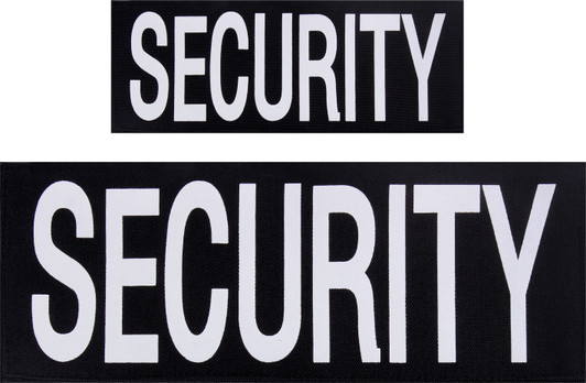 SECURITY Hook Back Patch Attachment for Vests or Jackets