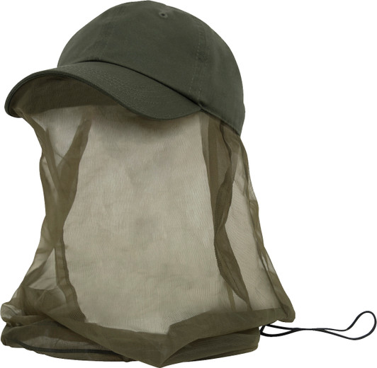 Olive Drab Operator Cap with Mosquito Net