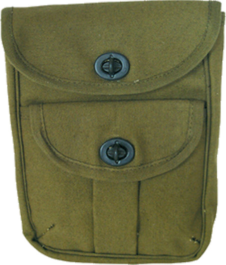 Army Universe Heavyweight Cotton Canvas Two Pocket Ammo Pouch (Olive)