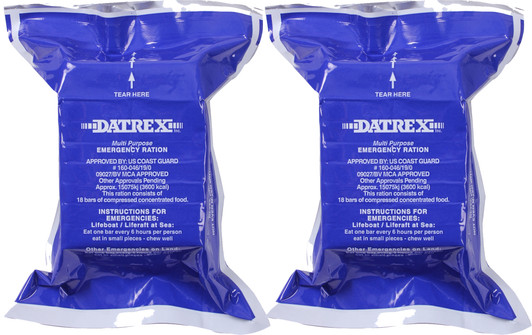 DATREX 3600 Calories Emergency Food Ration Coconut MRE Bars - 18 Bars Per Pack (2 PACK)