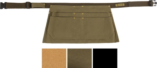 Canvas Waist Work Apron Garden Woodwork Waist Tool Belt with Six Pouches
