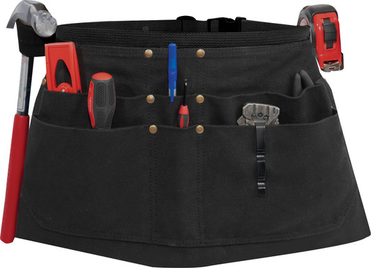 Canvas Waist Work Apron Garden Woodwork Waist Tool Belt with Six Pouches