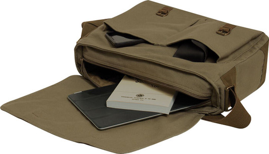 Olive Drab Deluxe Vintage Canvas Messenger Bag Shoulder Zipper Bag