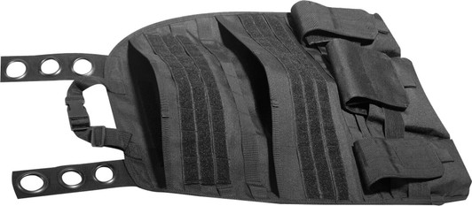 Black Tactical Car Seat Panel Car Seat Back Organizer with Multiple Pouches