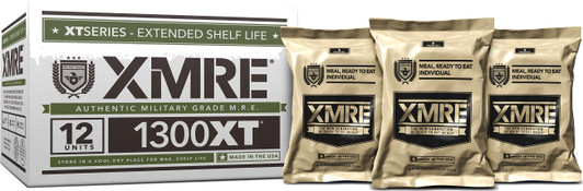 XMRE Meals 1300XT - 12 Meals with Heaters Military Grade Survival Food Military MREs