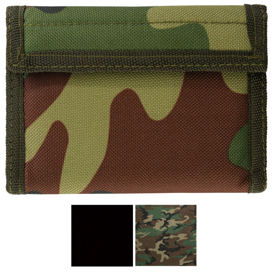 Tactical Camo Trifold Wallet Nylon Army Commando Military Camouflage Tri-Fold