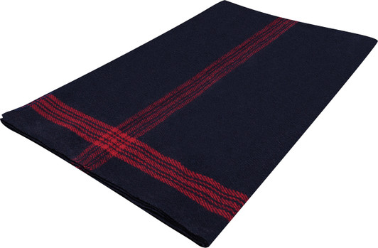 Striped Wool Blend Blanket Camping Survival Emergency Bed Throw Cover 62" x 80" Military Army Style Warm Winter Bedding Cover