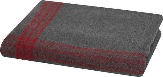 Striped Wool Blend Blanket Camping Survival Emergency Bed Throw Cover 62" x 80" Military Army Style Warm Winter Bedding Cover