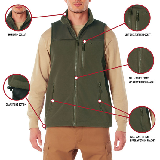 Spec Ops Tactical Fleece Vest - Military tactical vest