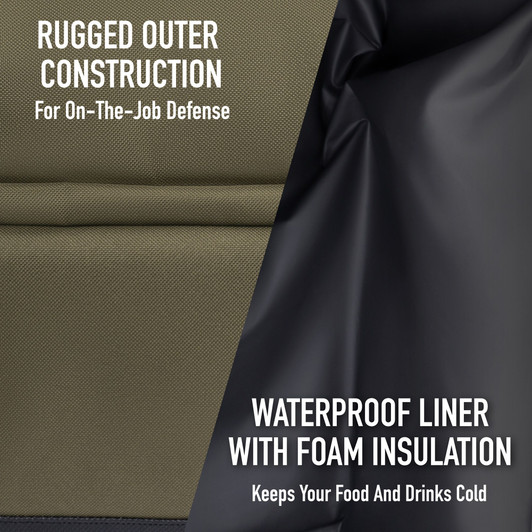 Insulated Lunch Cooler – Waterproof Dual Compartment Reusable Lunch Box