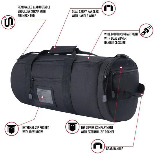 Tactical Traveler Duffle Bag Rugged MOLLE Carry & Shoulder EDC Gear Bag
