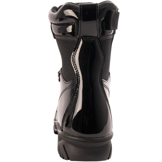 Forced Entry High-Gloss Tactical Slip-Resistant Boots with Side Zipper - 8 Inch