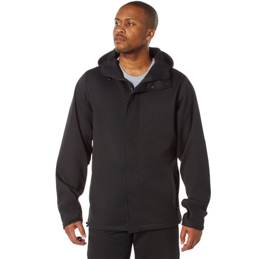 Black Shadow Ops Waterproof Rain Jacket - Ultra-Light High-Performance Rain Coat