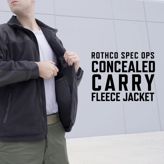 Men’s Concealed Carry Spec Ops Fleece Jacket – Heavyweight Tactical Cold Weather Jacket