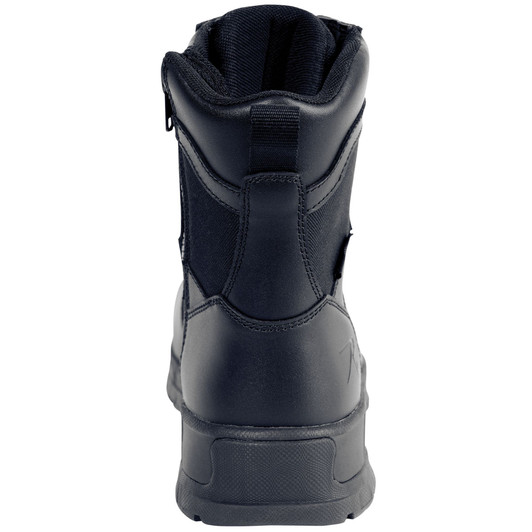 Black Guardian 8 Inch Water Resistant Leather Tactical Boots With Side Zipper