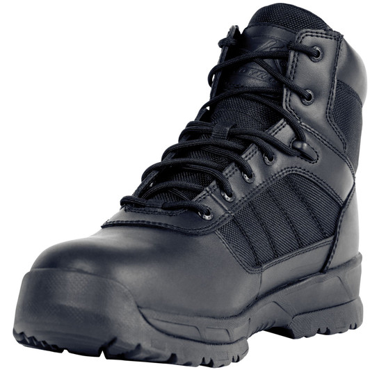 Black Guardian 6 Inch Leather Tactical Boots Lightweight Water Resistant Boots