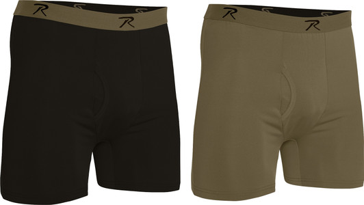 Mens Performance Boxer Shorts Moisture Wicking Tactical Style Lightweight Underwear Set