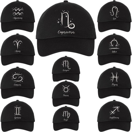 Zodiac signs embroidered Dad Hat